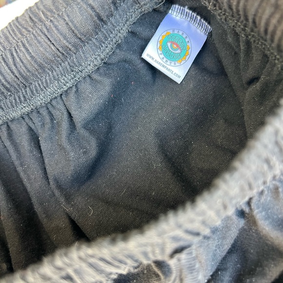 HaremPants Black & Beige Tie-Dye Cotton Harem Pants – Unisex, One Size - Picture 2 of 3